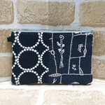 《mina perhonen》tambourine×garden patchwork＊フラットポーチ