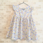 夏物SALE 花柄のフリルワンピース 100㎝