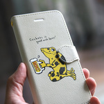 スマホケース　ヤドクガエル乾杯