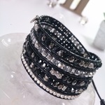 ☆radiancy black☆5ラップブレスレット