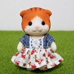 シルバニア　女の子　ワンピース　パフスリーブ　子供　服