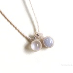 空 macramé ペンダント