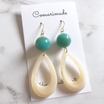  【summer sale】ターコイズビーズ＆フープ