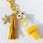 真夏の雪だるま君アイスキーホルダー☆黄色