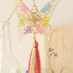 初恋花火の蝶かんざし 