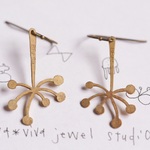 線香花火　ピアス（イヤリング）
