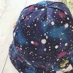宇宙柄チューリップハット＊ベビー帽子＊キッズ帽子