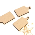 5枚 約33×17mm V52 ミニチュア  カッティングボード　木製MDF