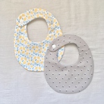 2枚set 「okiraku bib⑥」