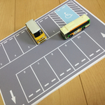 【新商品】駐車場 & バス停 (両面仕様) トミカは撮影用のため付属しません