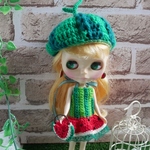 よしえ屋463[夏のスイカガール４点セット]ブライス アウトフィット Blythe
