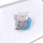 プカプカらっこちゃんブローチ♥グレー