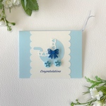 シンプルで可愛い 出産祝いメッセージカード