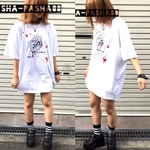 苺心臓Tシャツ白