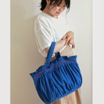 スモッキング刺繍の大きなトートバッグ ｰCARRYiN  royal blueｰ