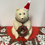 [再販] しろくま貯金箱 クリスマスリースネックレス & サンタ帽子