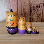 素朴なくまさんマトリョーシカ♫ハロウィンそぼっくま🎃