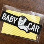 ワケあり品SALE★お花のリース［BABY IN CAR］マグネットステッカー 