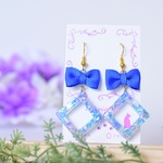 リボン×シェルの涼しげ夏ピアス/イヤリング