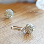 再販＊コロコロミラーボールのピアス