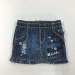 ペイントデニムミニスカート