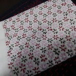 刺し子ふきん　小花模様