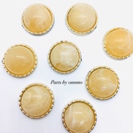 【再販】4pcs・アンティークレトロなカボション（ベージュ）c-58
