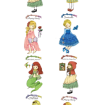 mayucoro　童話姫ミニ　オリジナルマスキングテープ