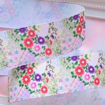 【8530】2m350円 38mm幅 グログランリボン 和柄 和風 花柄 着物