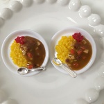 カレーライスのブローチ♡ターメリックライス