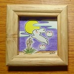 【ミニミニ原画】十五夜・ウサギとへちょん君