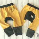 【80】からし×ブラックウォッチ　モンキーパンツ
