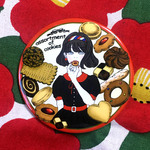 コンパクトミラー（クッキー缶柄）