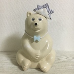 しろくま貯金箱用   兜 蝶ネクタイ