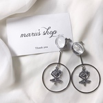 シルバーサークルピアス/イヤリング