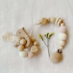 ◎Natural cotton◎コットンボールのおもちゃホルダー✩pink