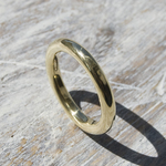鏡面 ブラスプレーンリング 3.0mm幅 ミラー 真鍮｜BRASS RING 指輪 シンプル アクセサリー｜158