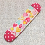 水筒肩紐カバー★ハート(ピンクレモン)