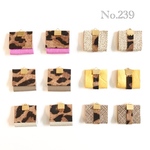 【送料込み】No.239  本革タッセルセット  レオパード柄シリーズ