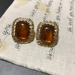 4個✦マーブルカボションピアス