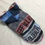 イタグレ服 イタグレ <Sサイズ>赤のアメリカンビンテージプリント ノースリーブパーカー