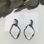 シルバーリンクピアス