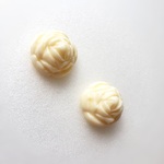 no.502 お花ピアス❁ノンホールピアス❁ホワイト❁