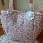 楕円底サイドポケットバッグ（YUWAピンク）