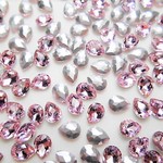 c36★6×8ｍｍしずく型ガラスストーン★ライトローズ色★10粒★デコ★ネイルパーツ★ネイルアート★レジン封入