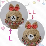 ♡kyappynyapi様ご専用です♡リボの飾りとお顔付きの可愛いウサギさん麦わら帽子です(2点)♪通気性も良く吸湿性にも優れUVカット効果80%以上！《送料無料》