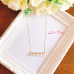 momo様専用ページ💎✨スワロフスキー✨パール付きバーロングネックレス✨グルーデコ ゴールド