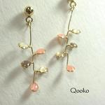 ワイヤープランツのピアス 【ゴールド】