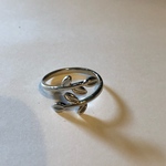 発芽 フリーサイズ シルバー リング