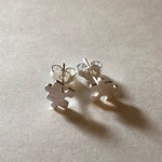 925シルバー ジグソーパズル ピアス シルバー 925 SV925【silver925】